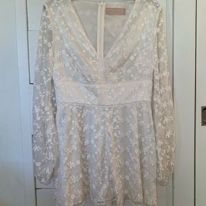 KEEPSAKE the label | white long sleeve romper